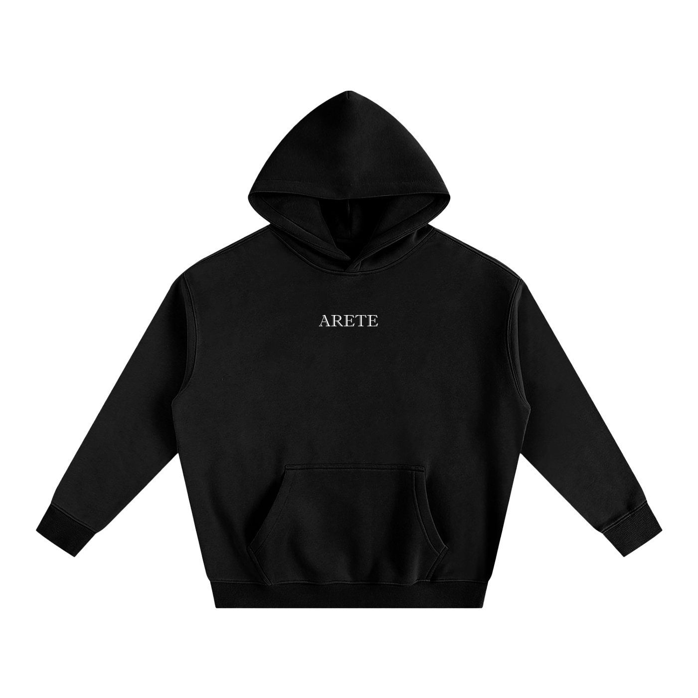 Always Fighting Black Text Hoodie - ARETE