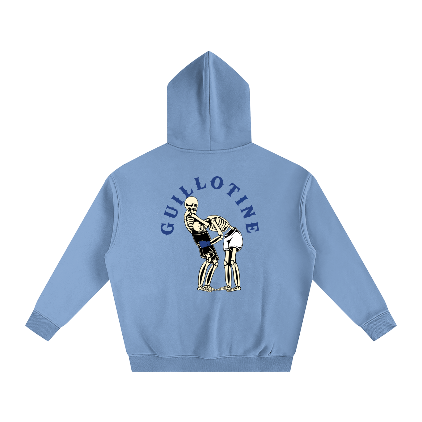 Guillotine Blue Text Hoodie - ARETE