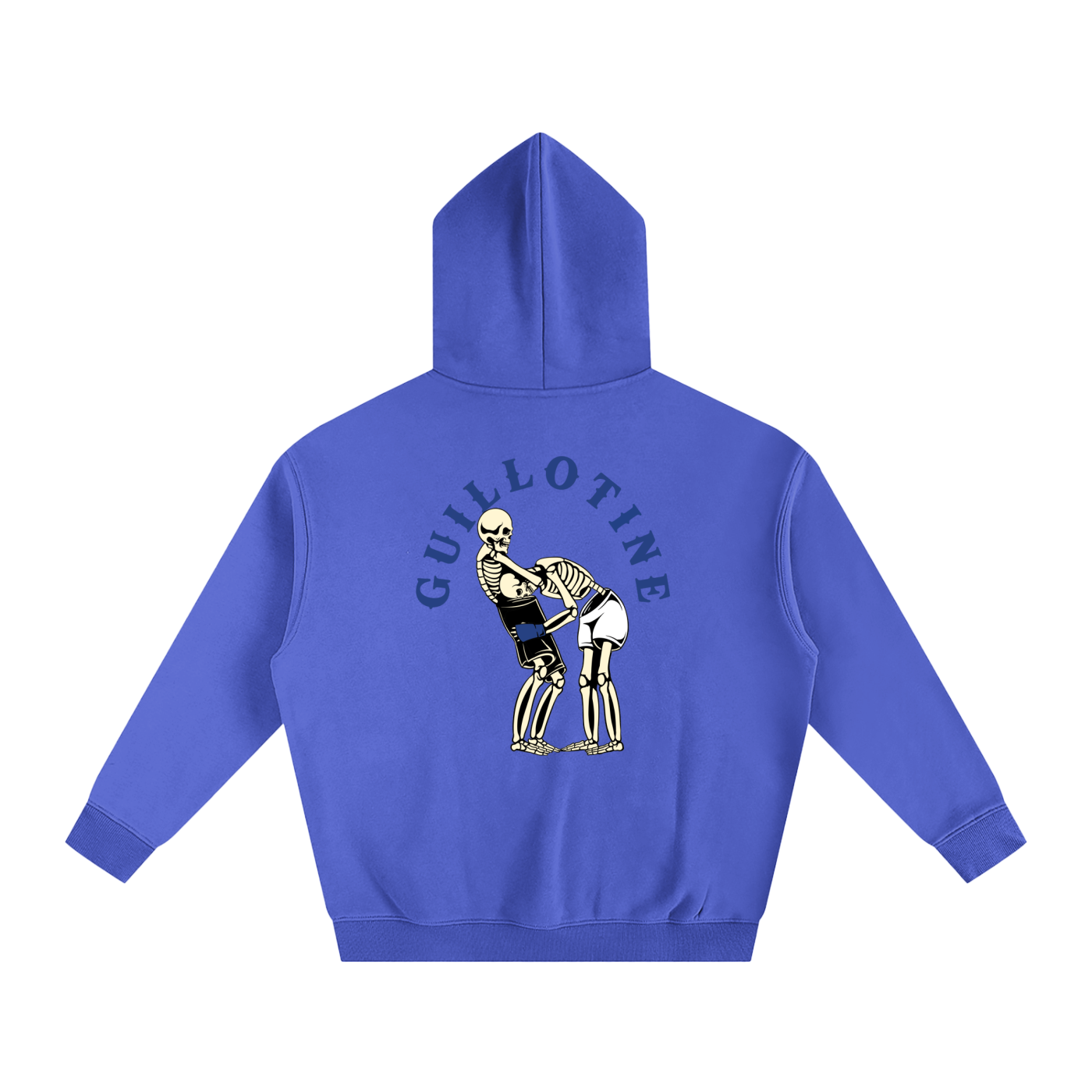 Guillotine Blue Text Hoodie - ARETE