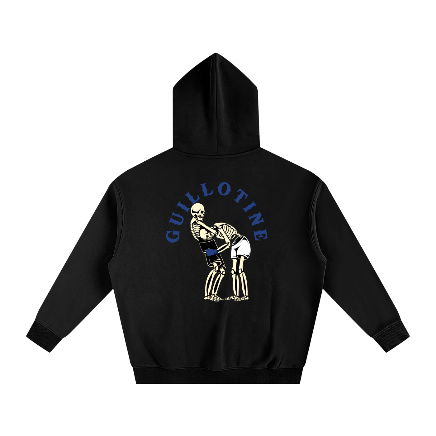 Guillotine Blue Text Hoodie - ARETE