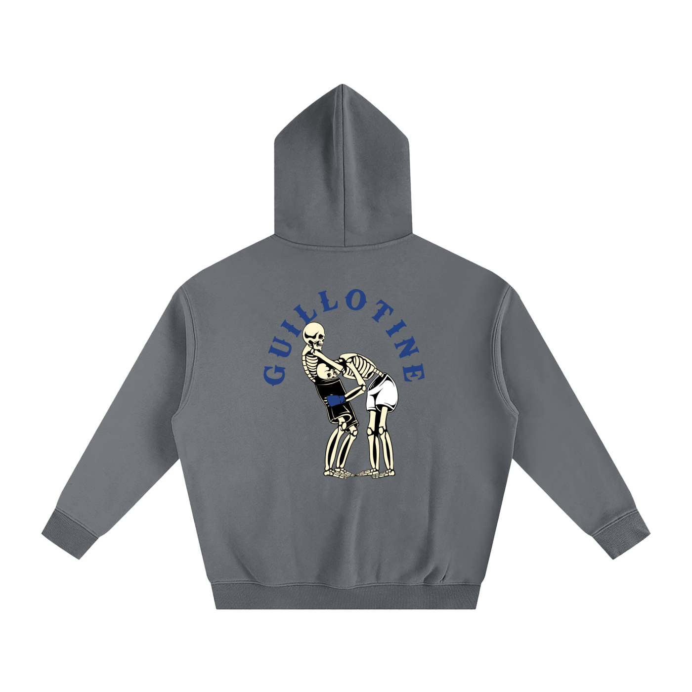 Guillotine Blue Text Hoodie - ARETE