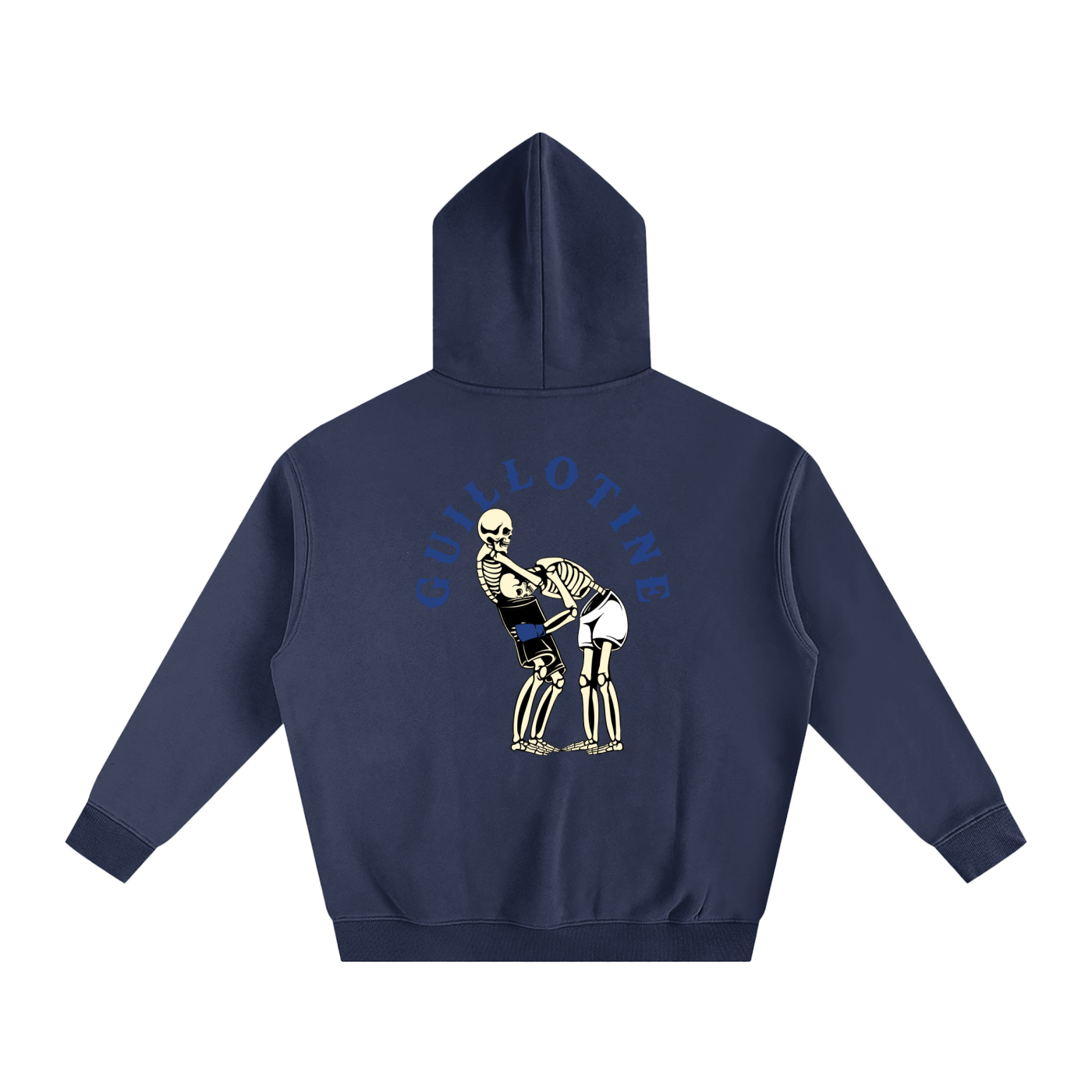 Guillotine Blue Text Hoodie - ARETE