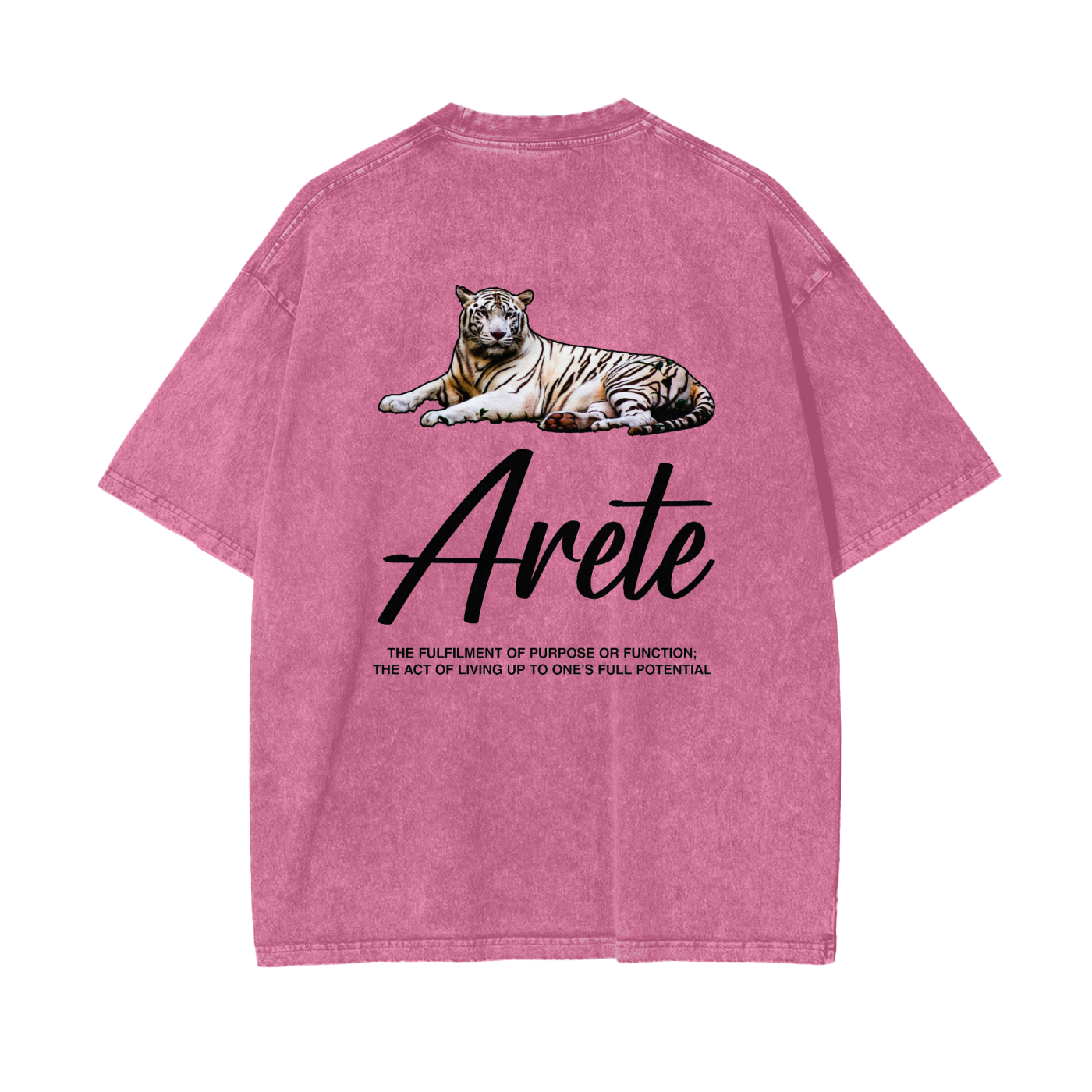 Signature Black Text T-shirt - ARETE