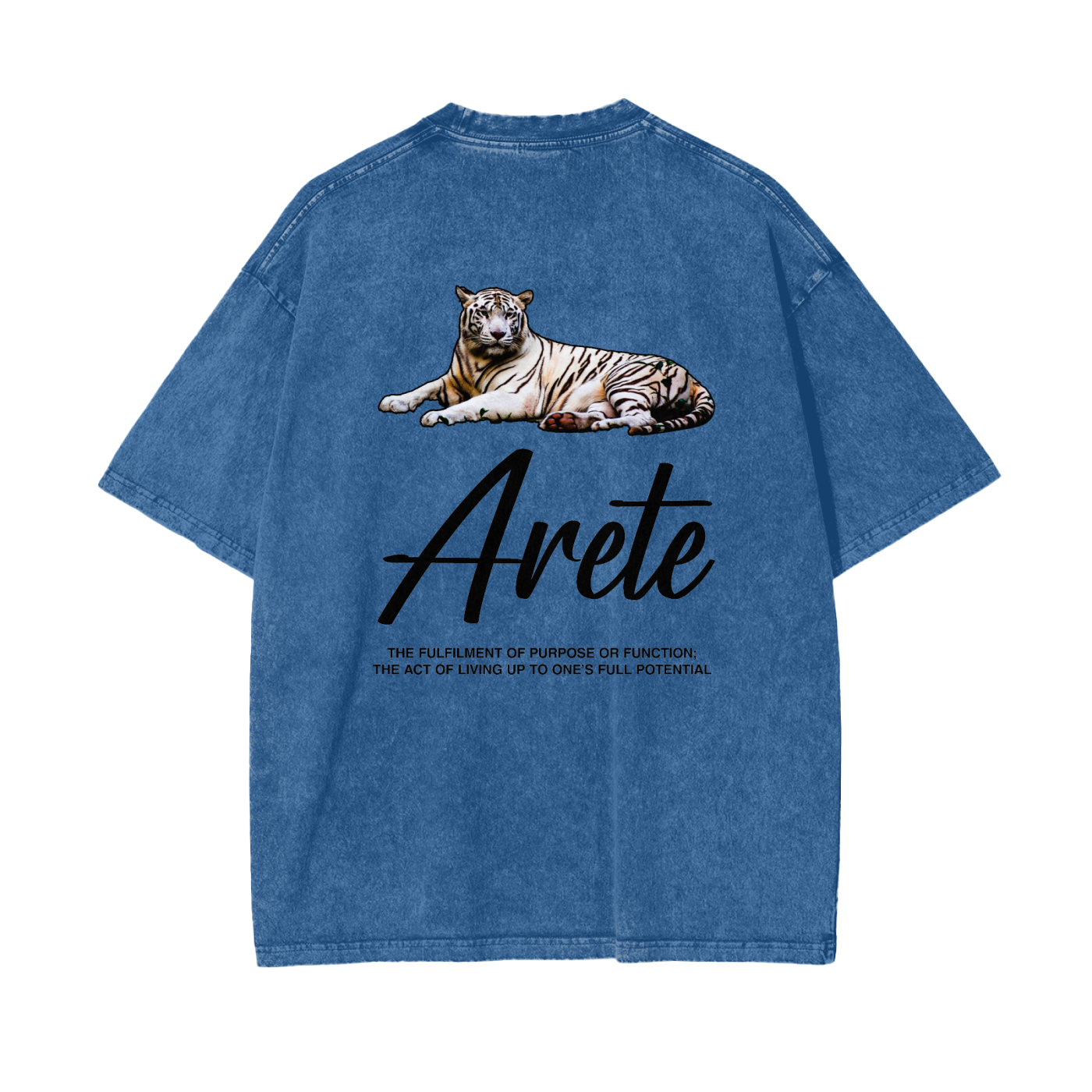 Signature Black Text T-shirt - ARETE