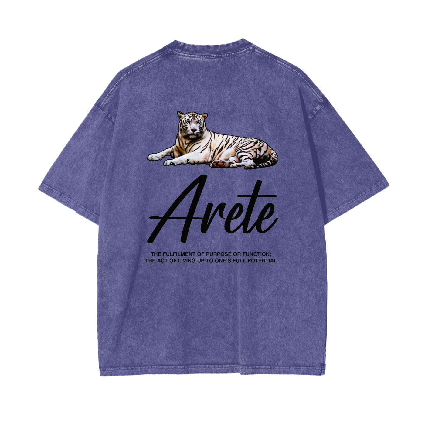 Signature Black Text T-shirt - ARETE
