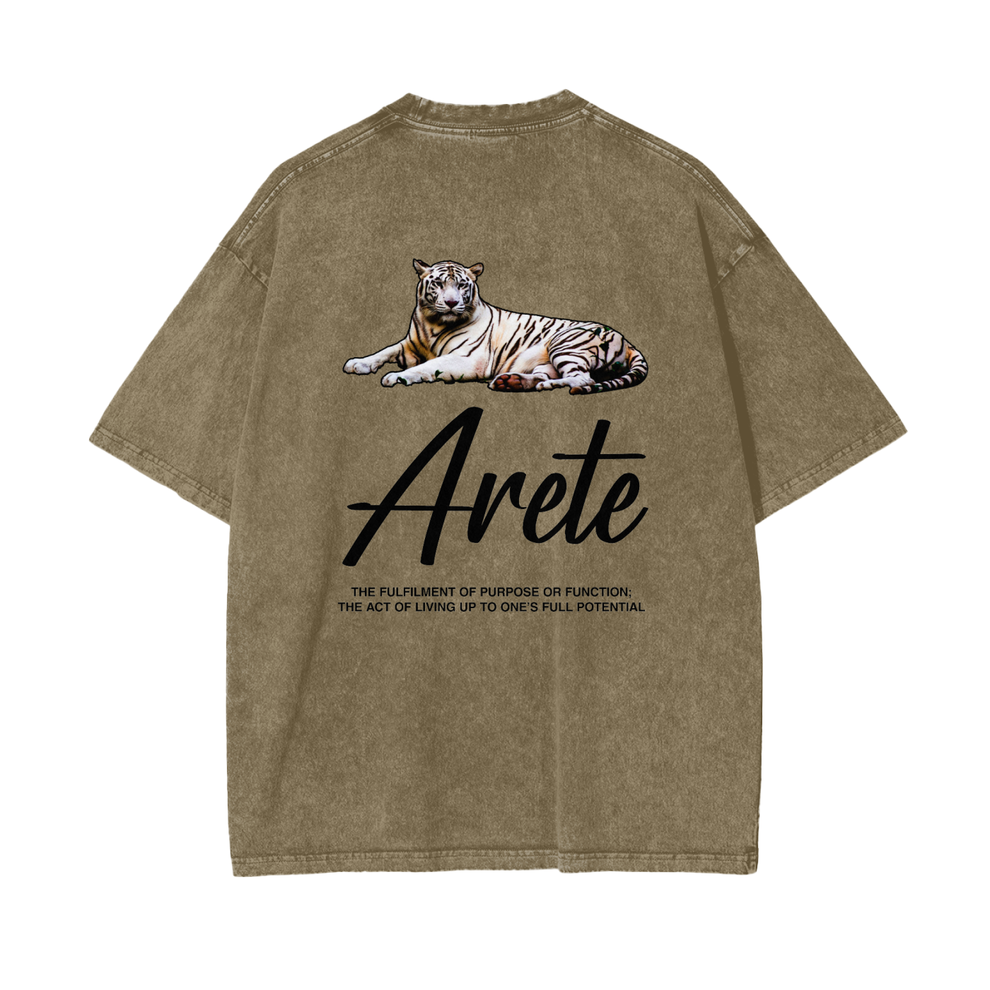 Signature Black Text T-shirt - ARETE