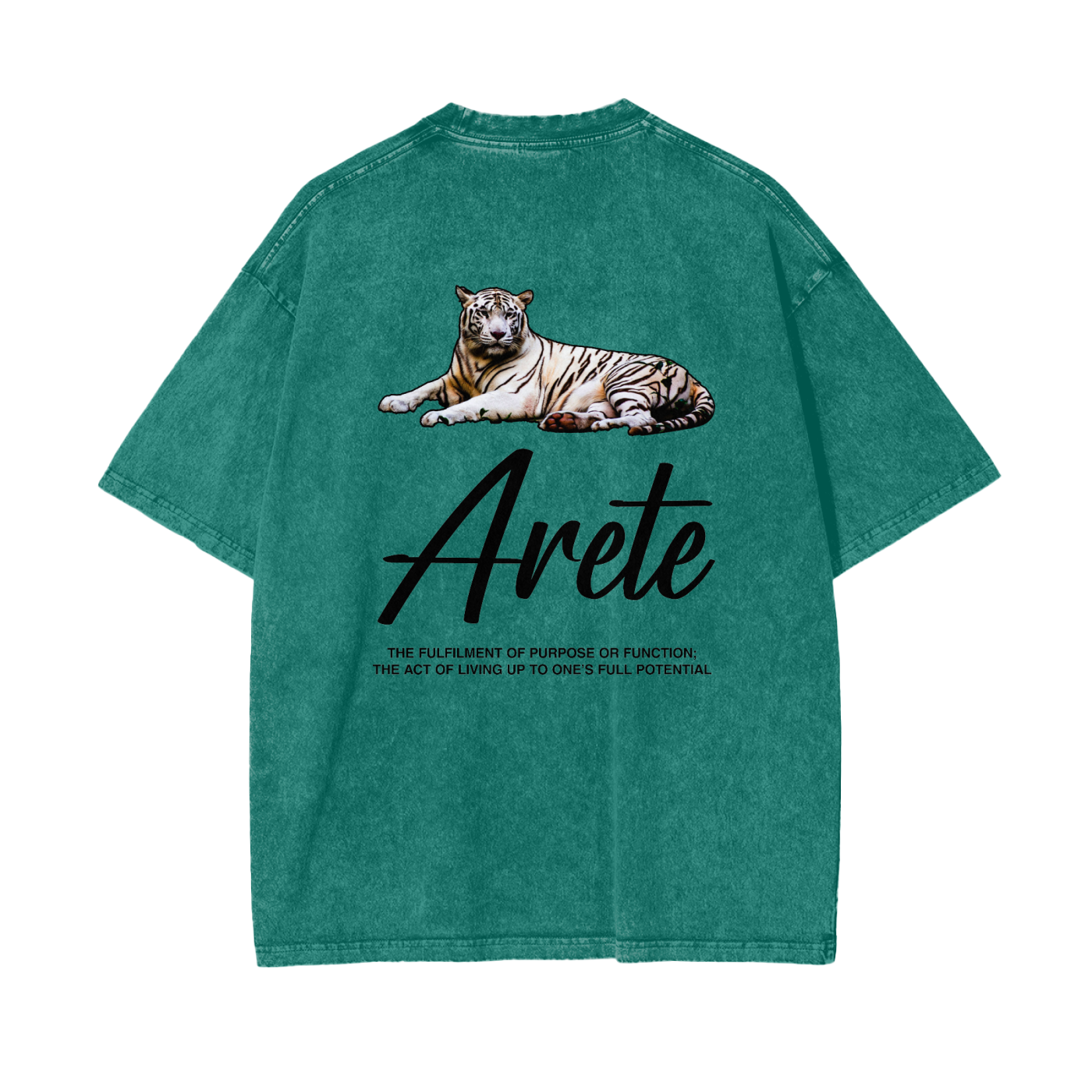 Signature Black Text T-shirt - ARETE