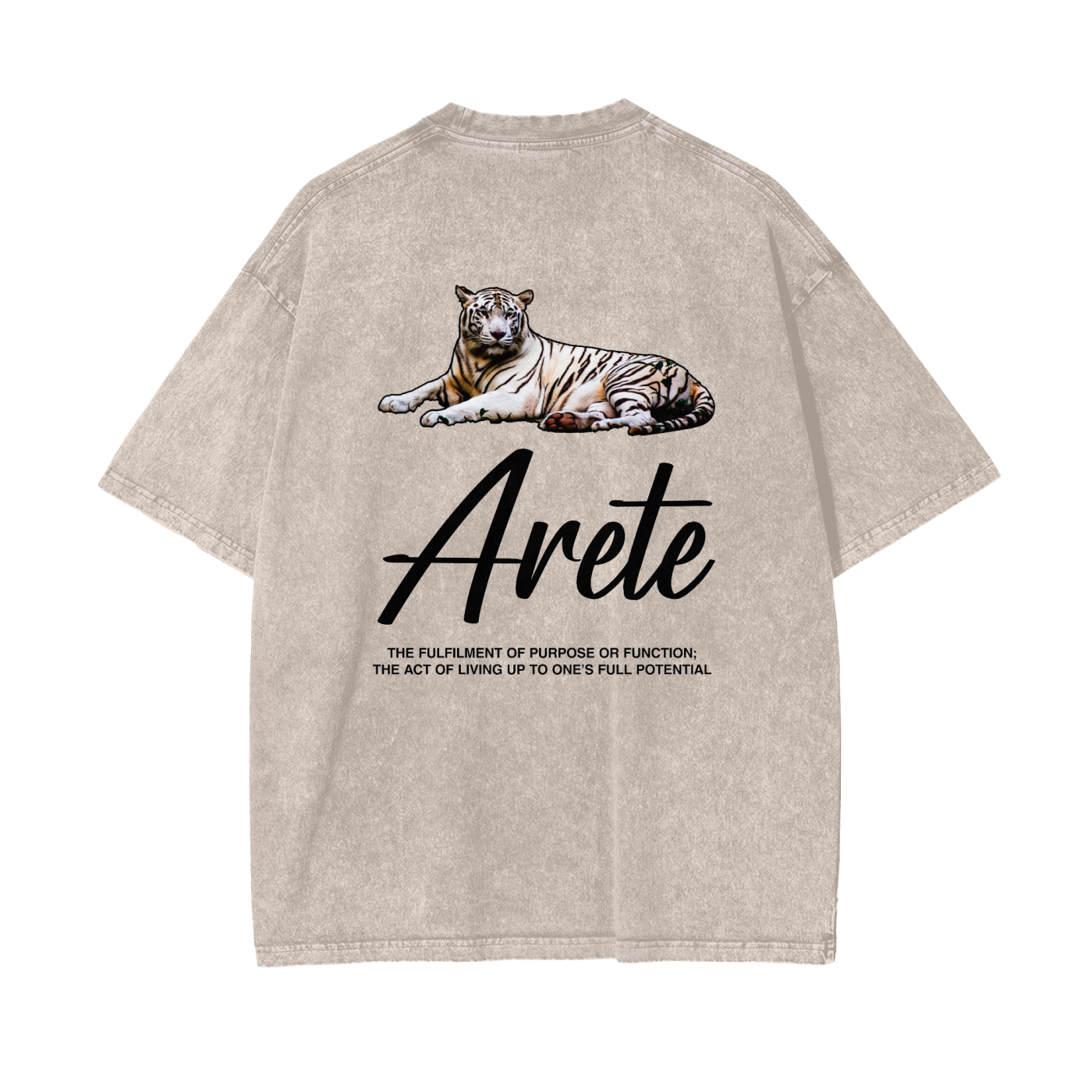 Signature Black Text T-shirt - ARETE