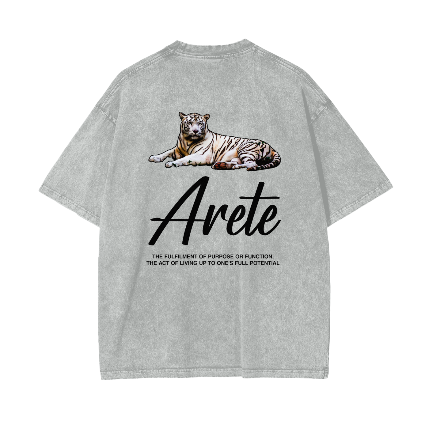 Signature Black Text T-shirt - ARETE