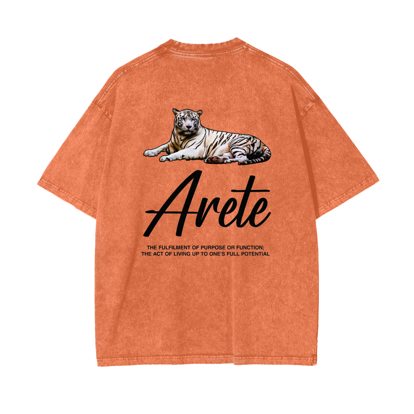 Signature Black Text T-shirt - ARETE