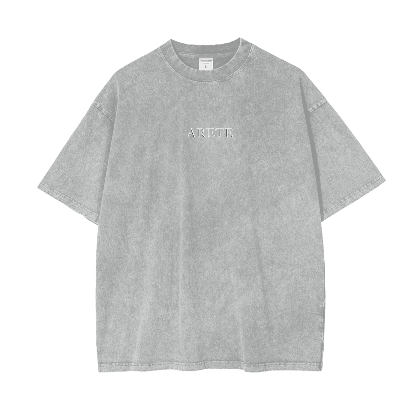 Guillotine Blue Text T-shirt - ARETE