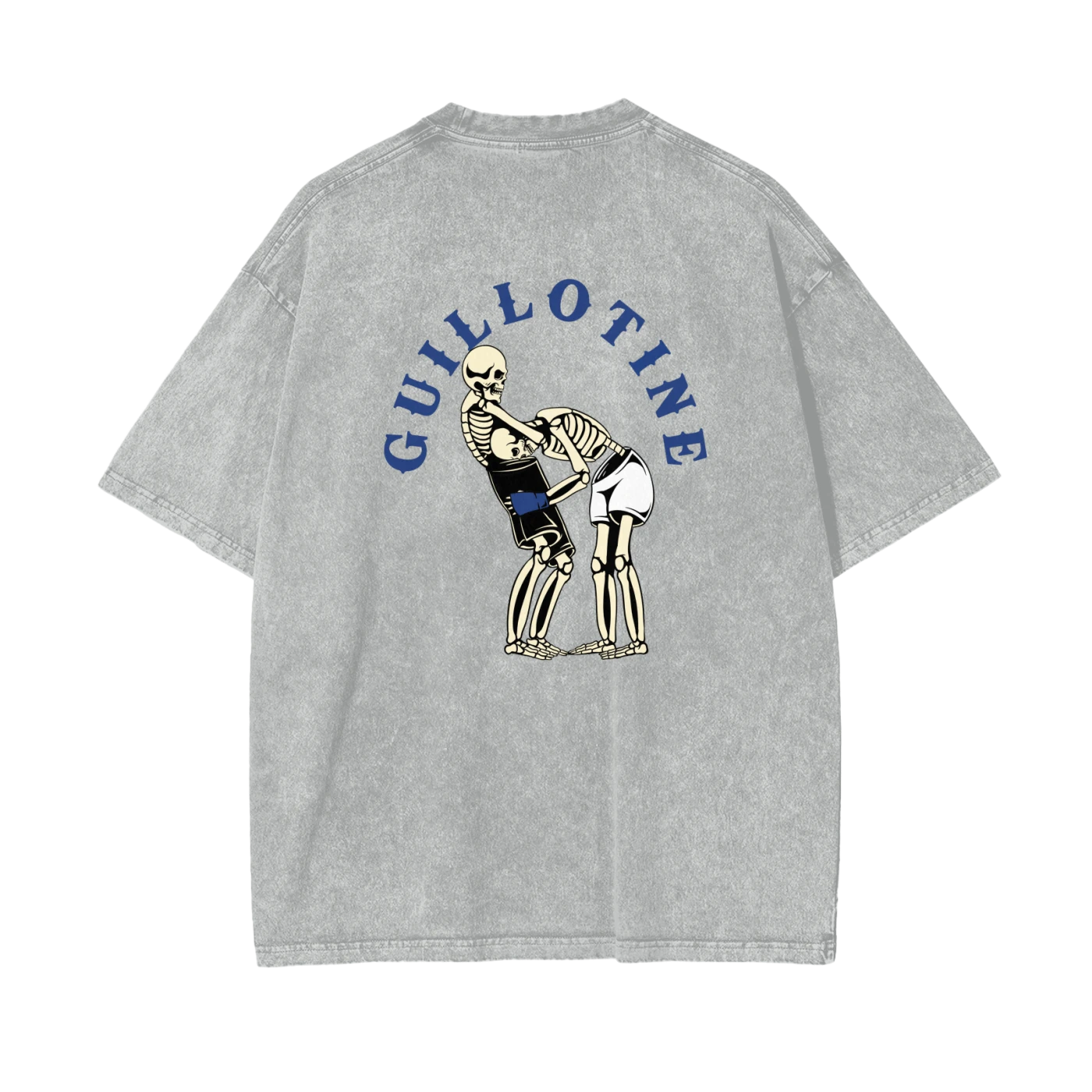Guillotine Blue Text T-shirt - ARETE
