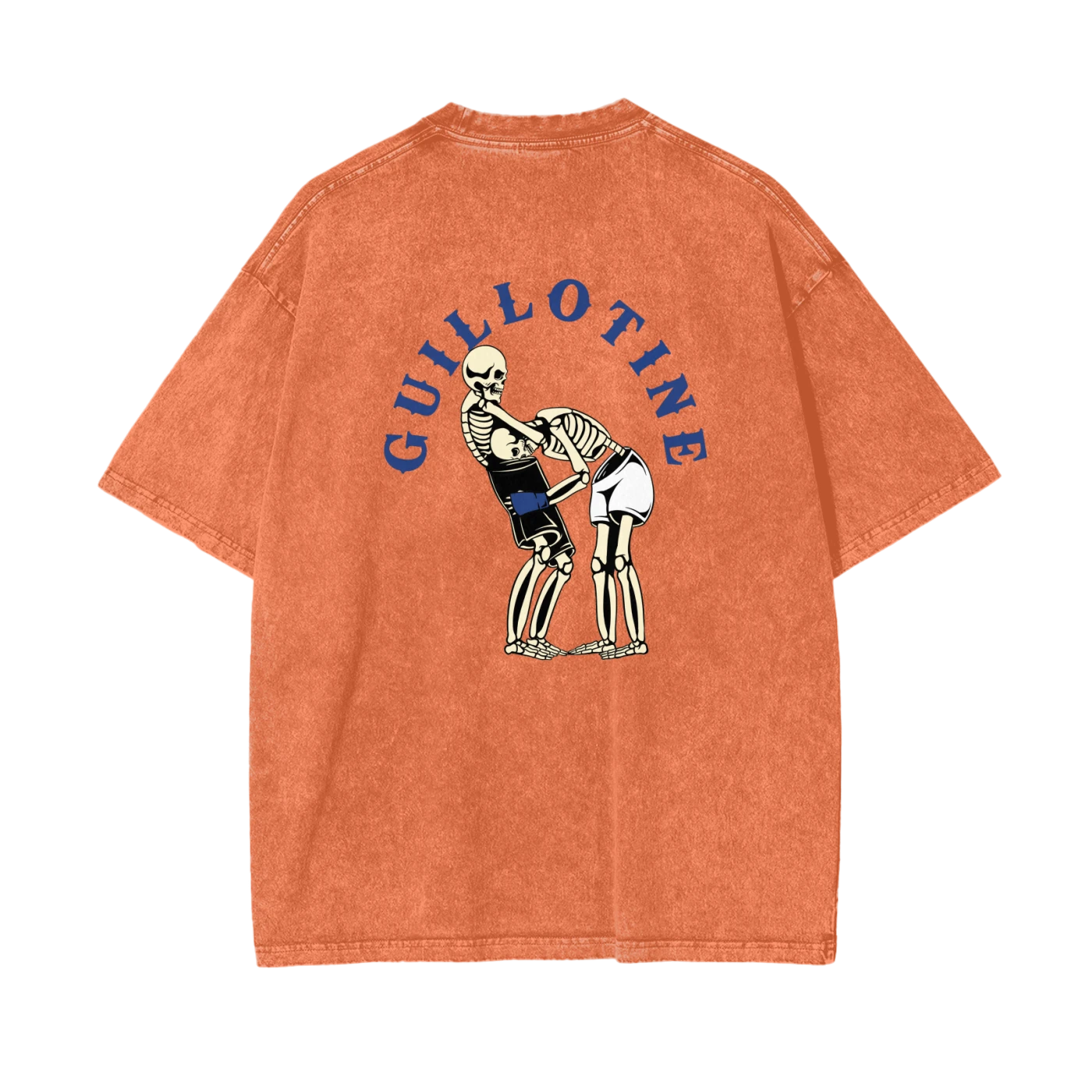 Guillotine Blue Text T-shirt - ARETE