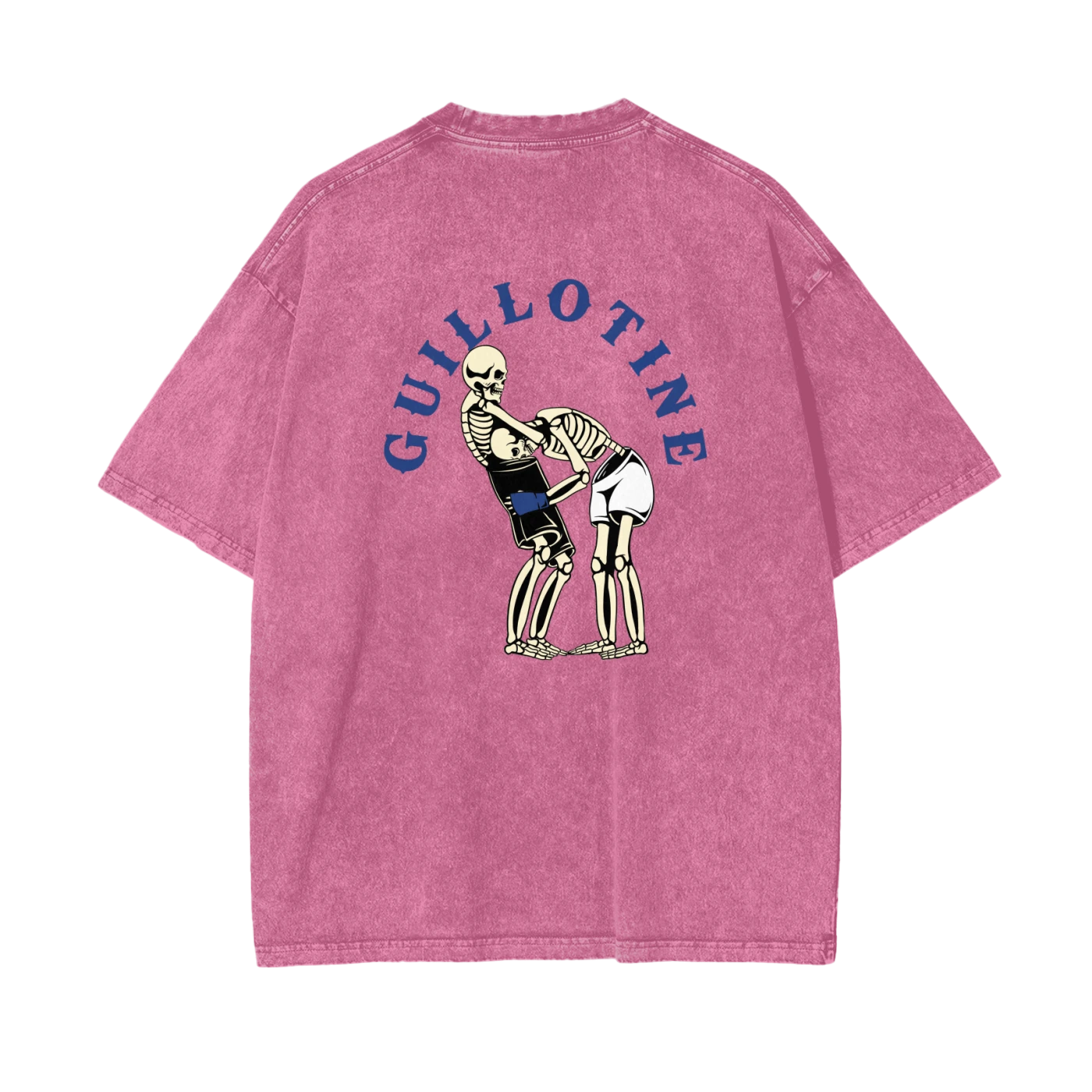 Guillotine Blue Text T-shirt - ARETE