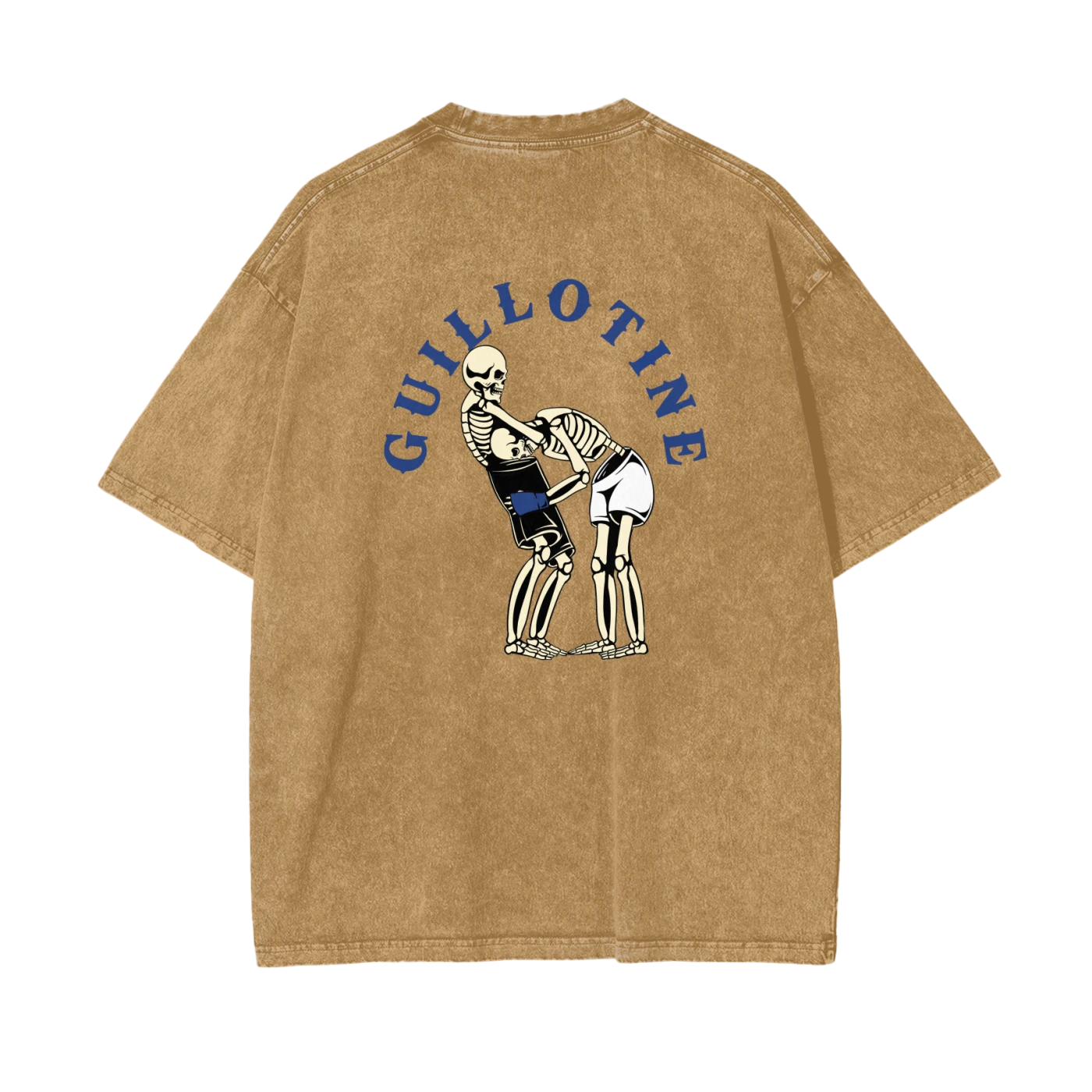Guillotine Blue Text T-shirt - ARETE