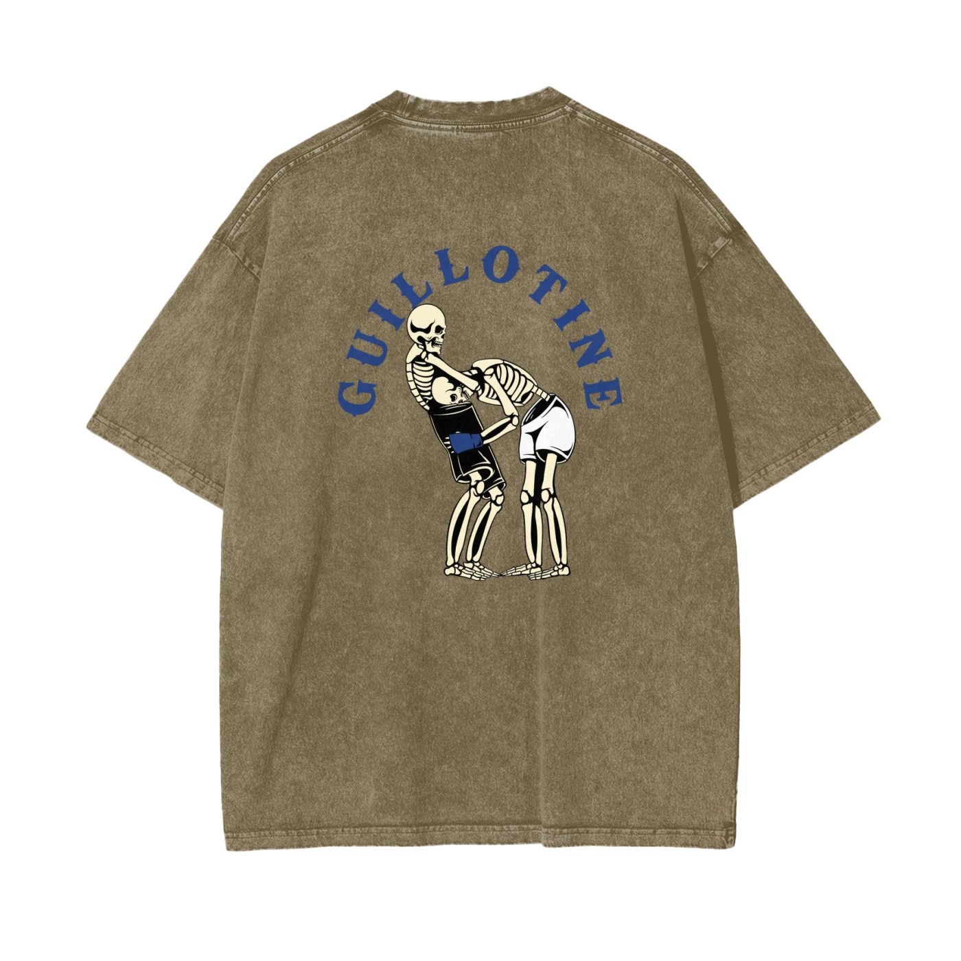 Guillotine Blue Text T-shirt - ARETE