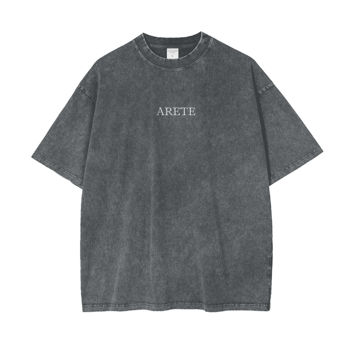 Guillotine Blue Text T-shirt - ARETE