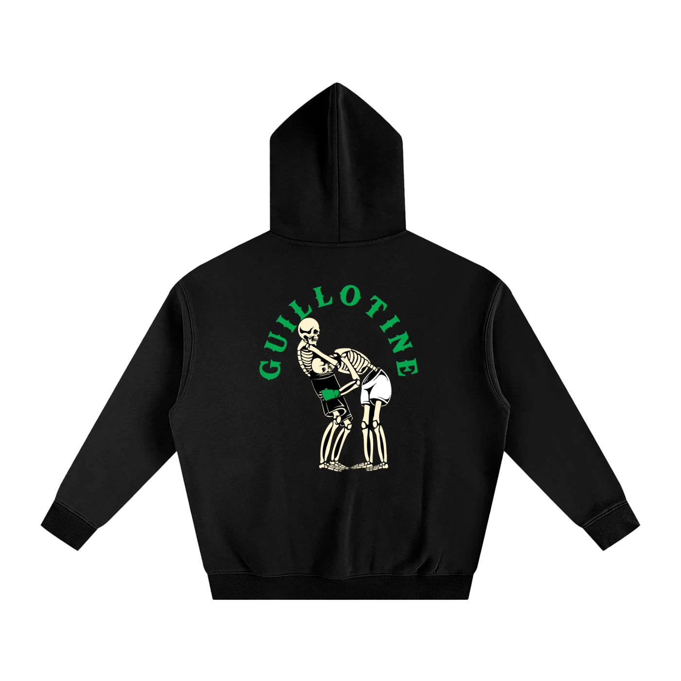 Guillotine Green Text Hoodie - ARETE