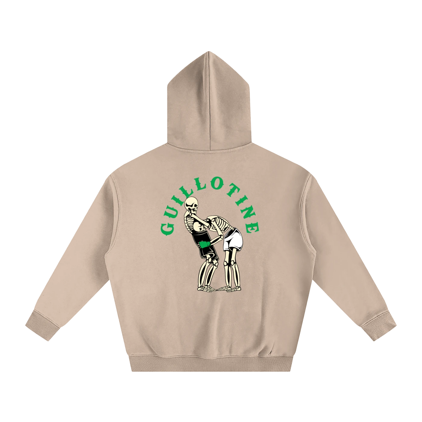 Guillotine Green Text Hoodie - ARETE