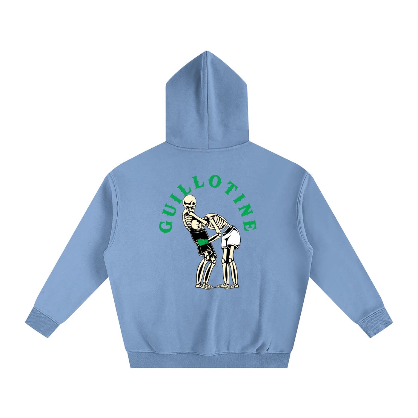 Guillotine Green Text Hoodie - ARETE