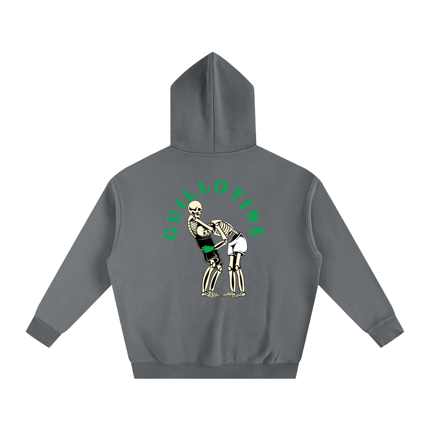Guillotine Green Text Hoodie - ARETE