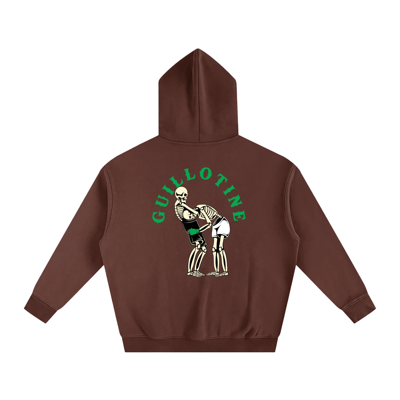 Guillotine Green Text Hoodie - ARETE