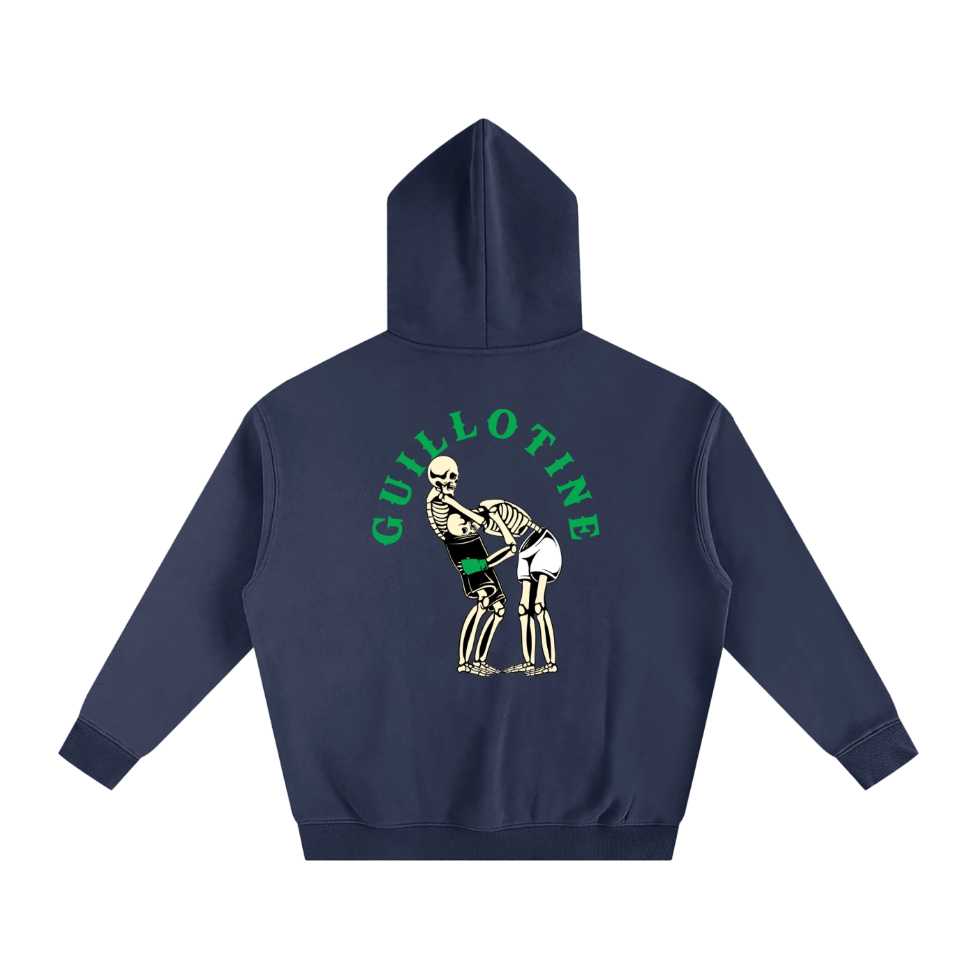 Guillotine Green Text Hoodie - ARETE