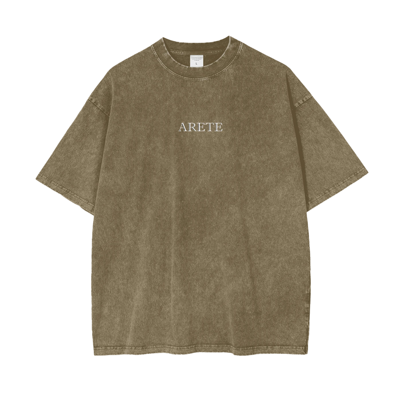 Guillotine Green Text T-shirt - ARETE