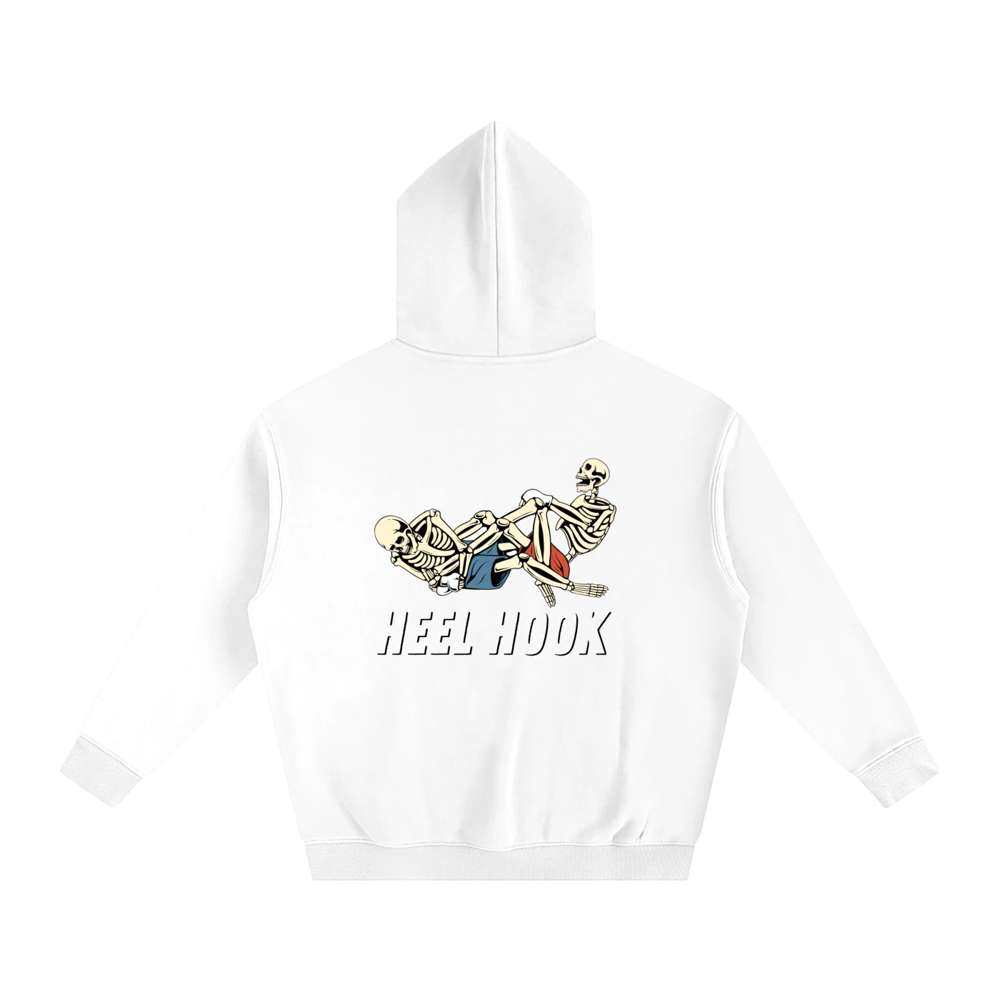 Heel Hook Black Text Hoodie - ARETE