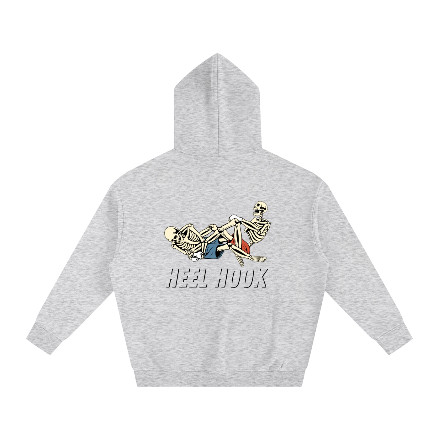 Heel Hook Black Text Hoodie - ARETE