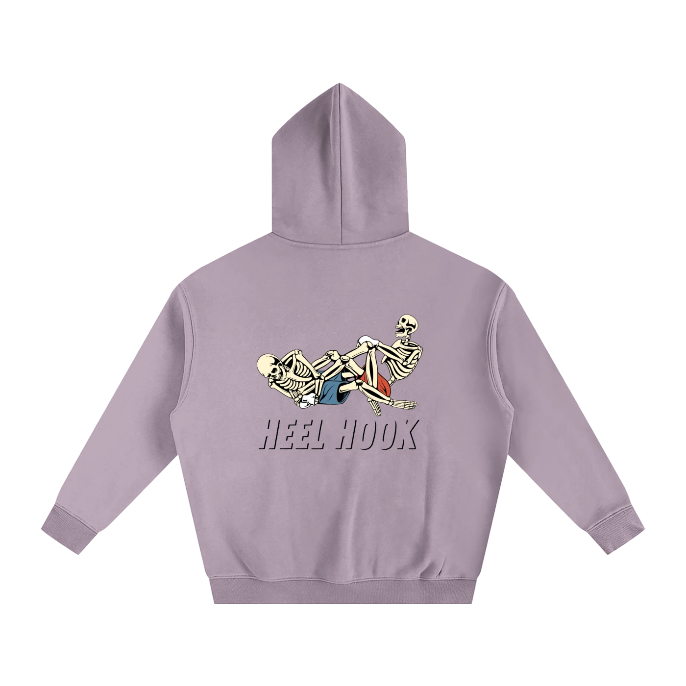 Heel Hook Black Text Hoodie - ARETE