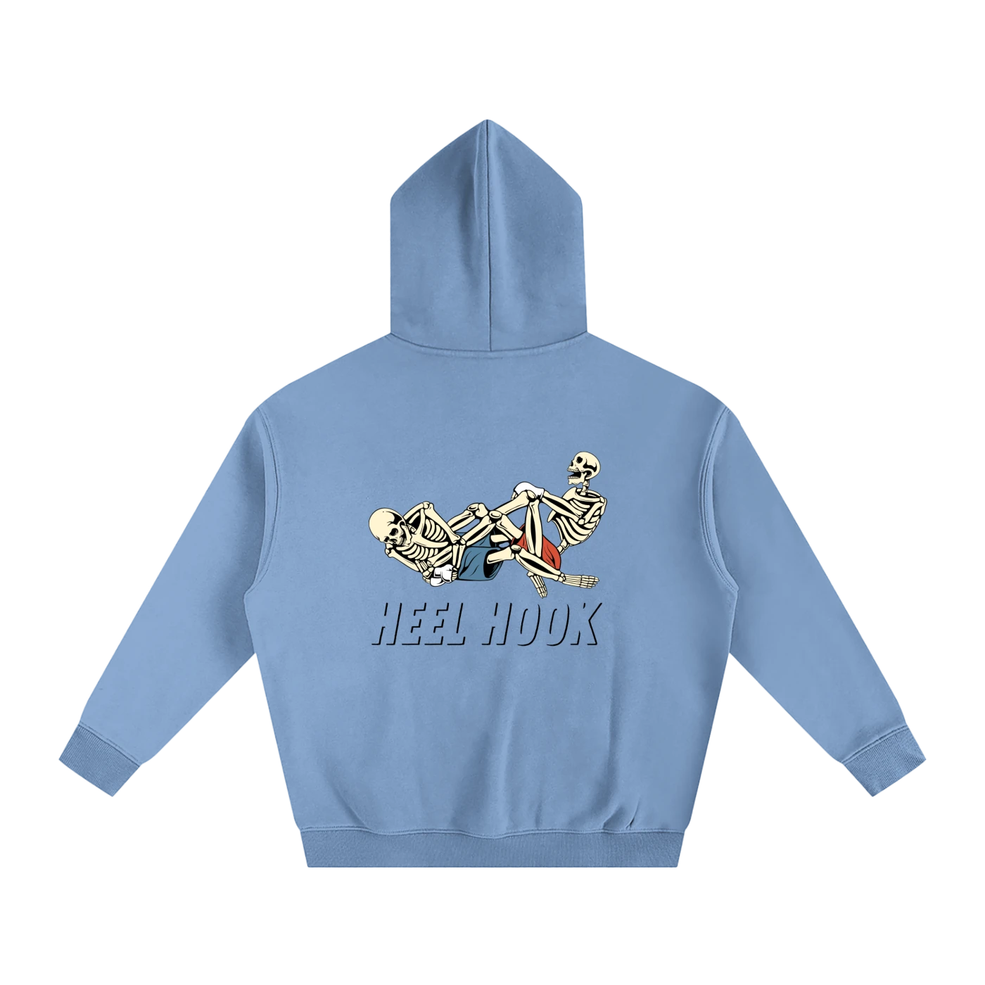 Heel Hook Black Text Hoodie - ARETE