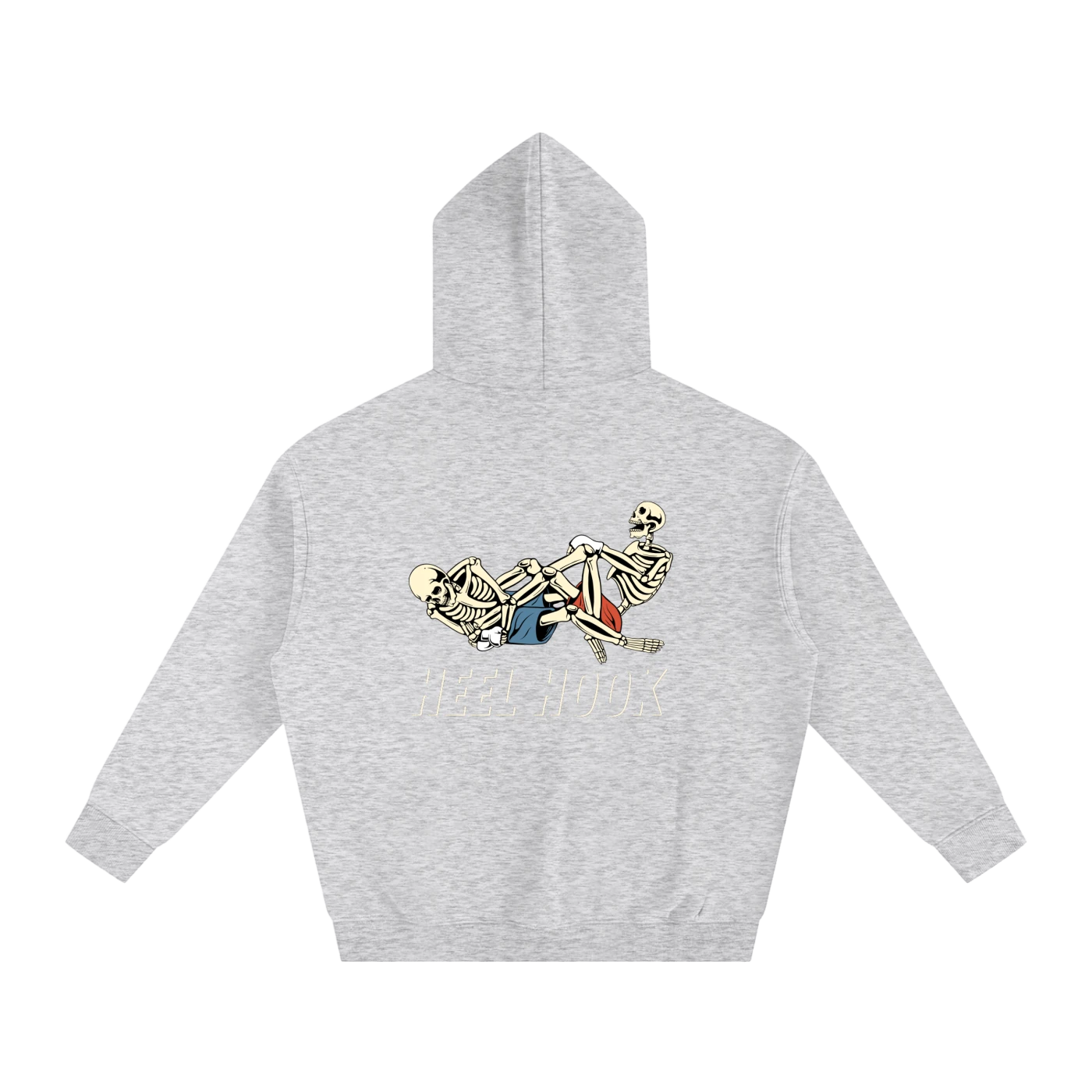 Heel Hook White Text Hoodie - ARETE