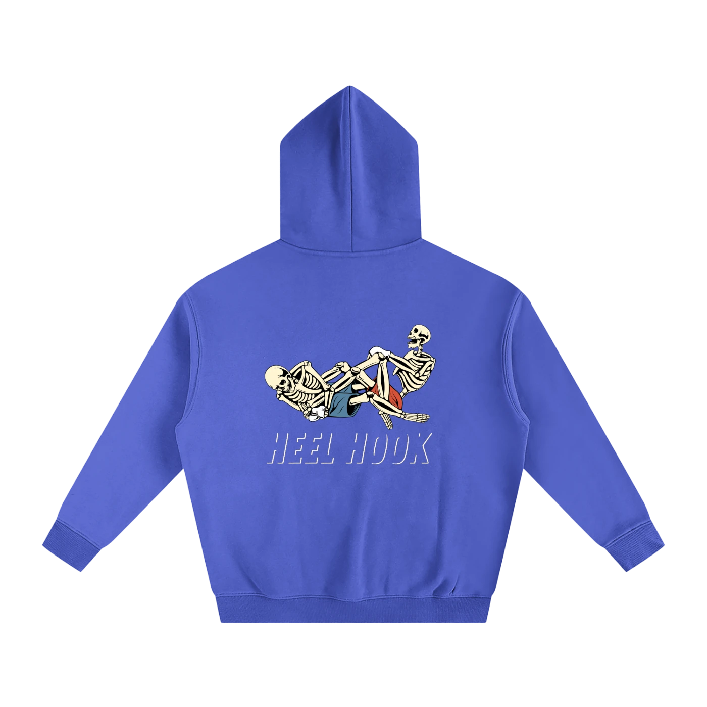 Heel Hook White Text Hoodie - ARETE