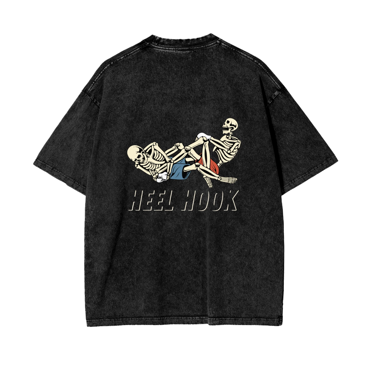 Heel Hook White Text T-shirt - ARETE