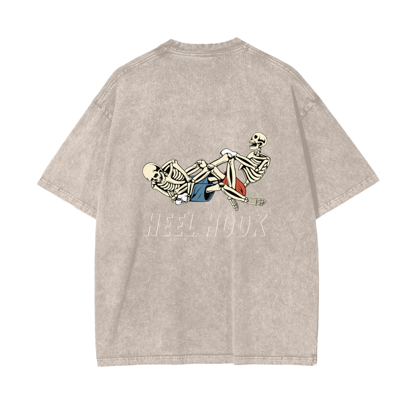 Heel Hook White Text T-shirt - ARETE