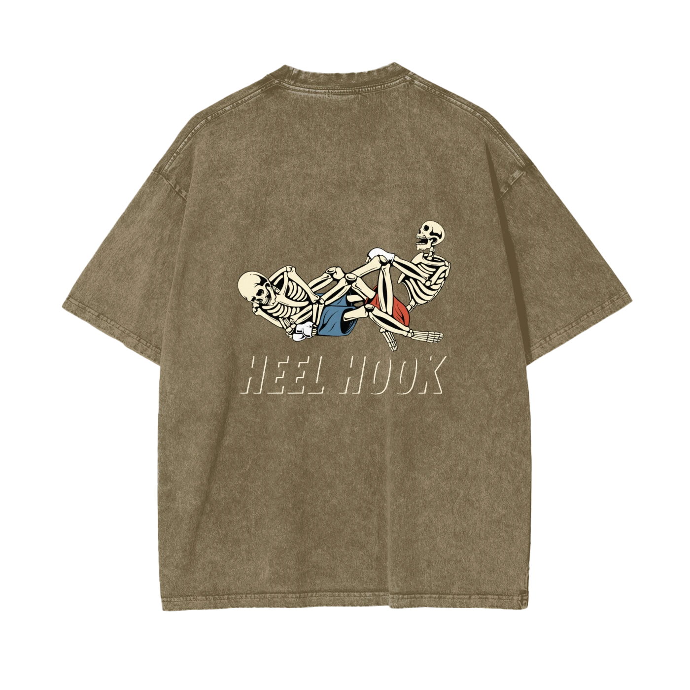 Heel Hook White Text T-shirt - ARETE