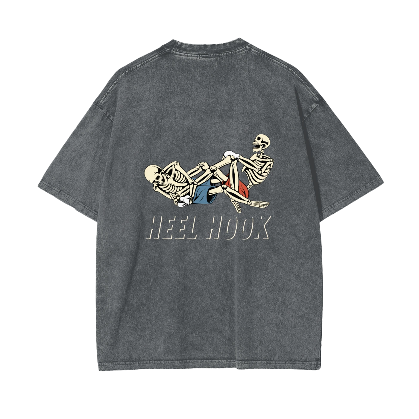 Heel Hook White Text T-shirt - ARETE