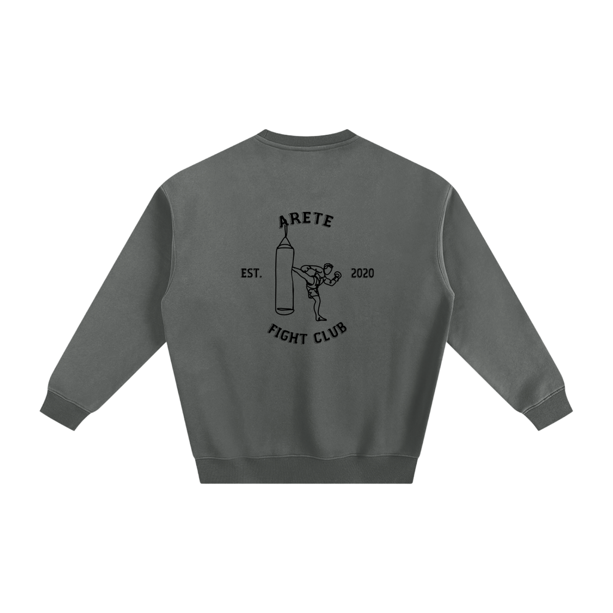Fight Club Black Text Sweatshirt - ARETE