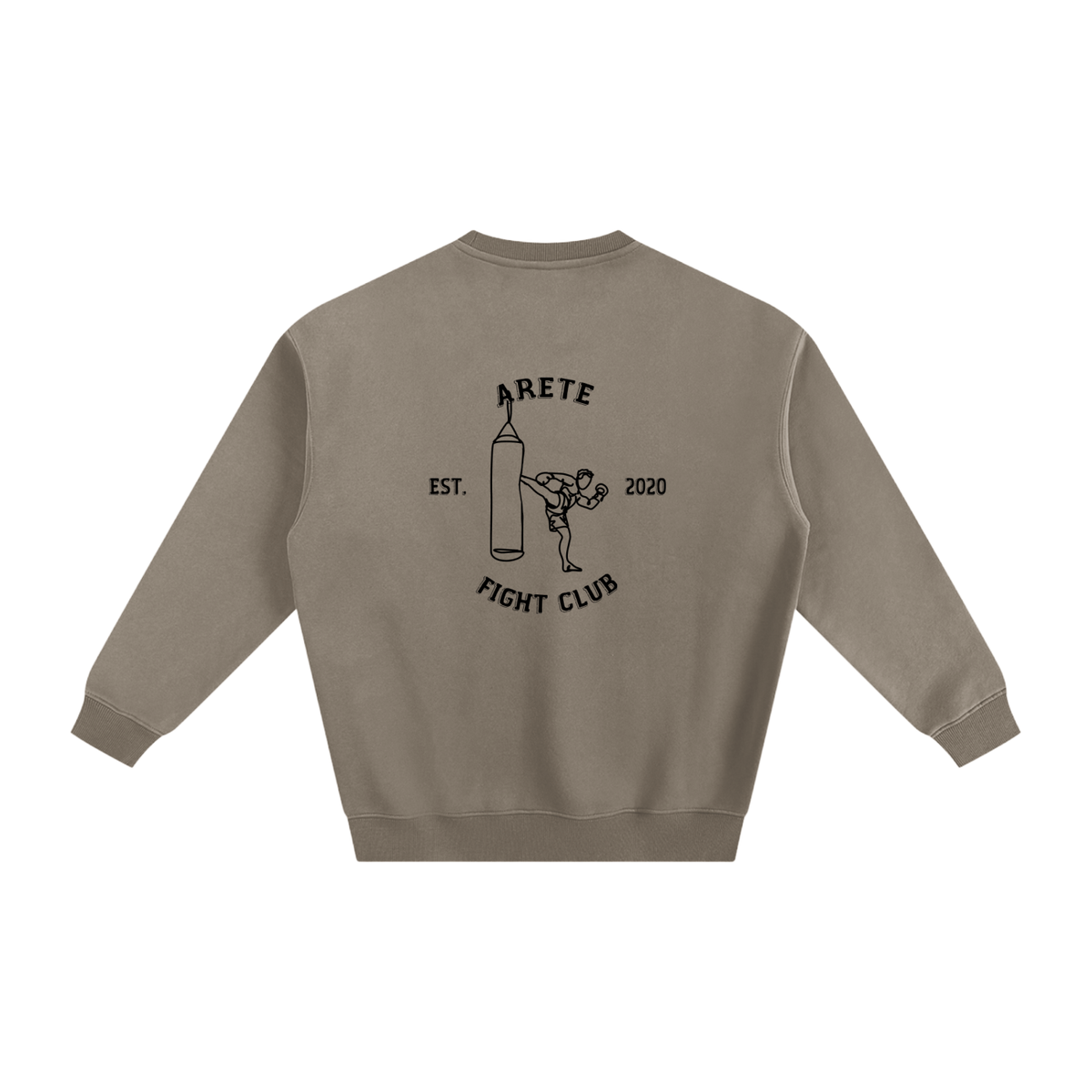 Fight Club Black Text Sweatshirt - ARETE