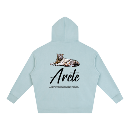 New - Signature Black Text Hoodie - ARETE