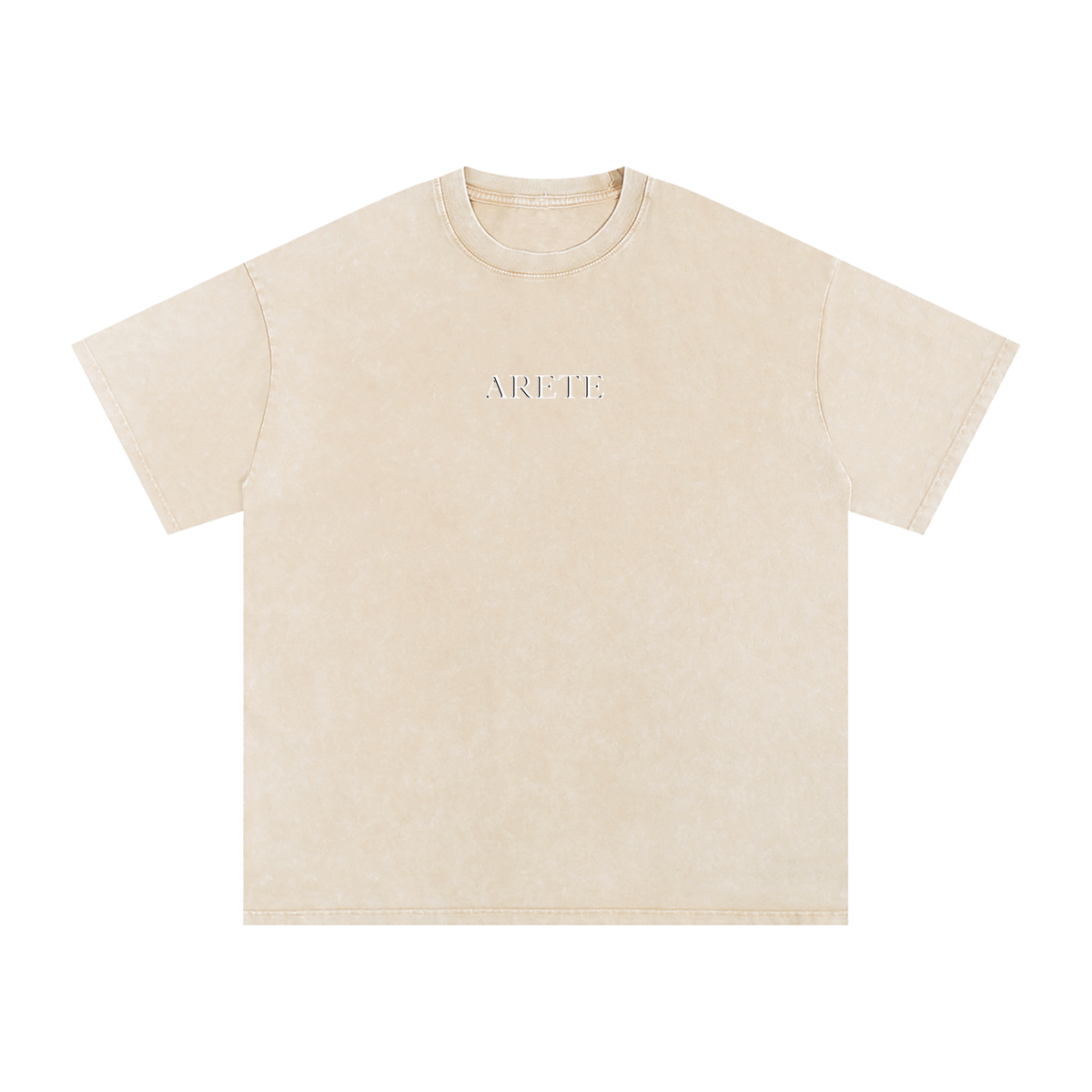 NEW - Classic Black Text T-Shirt - ARETE