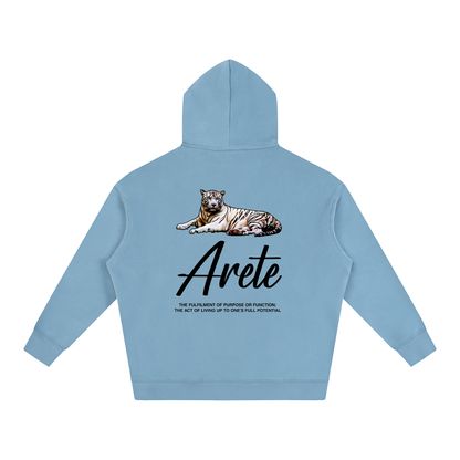 New - Signature Black Text Hoodie - ARETE
