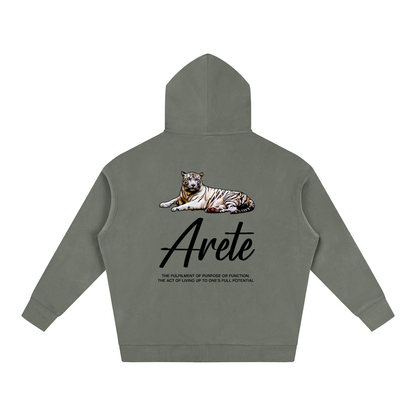 New - Signature Black Text Hoodie - ARETE