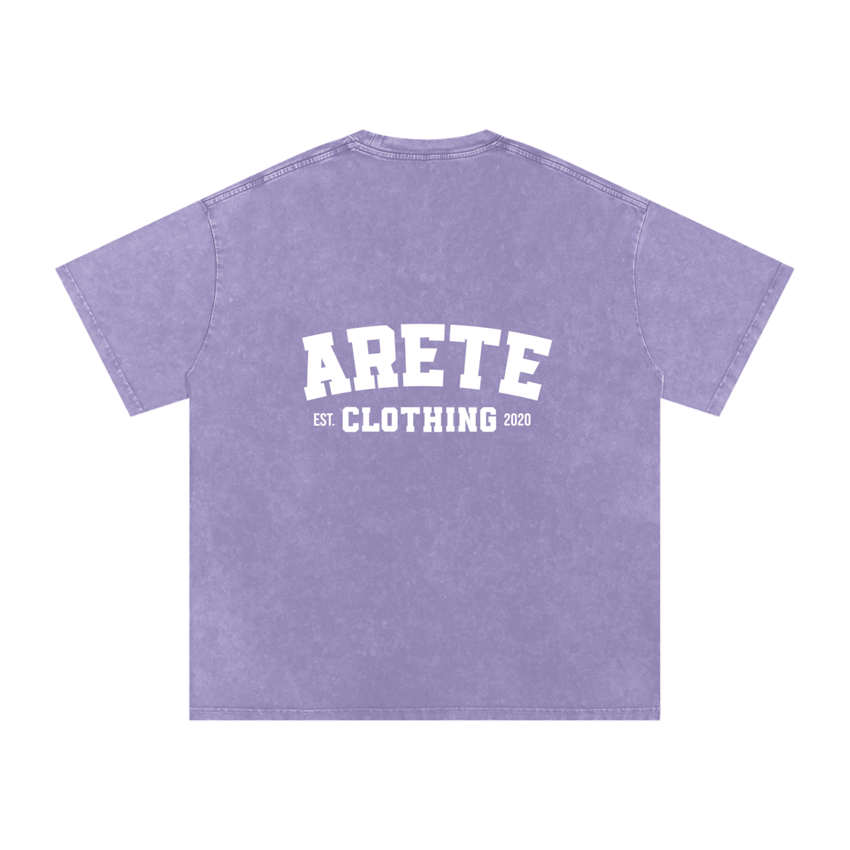 NEW - Classic White Text T-Shirt - ARETE