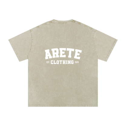 NEW - Classic White Text T-Shirt - ARETE