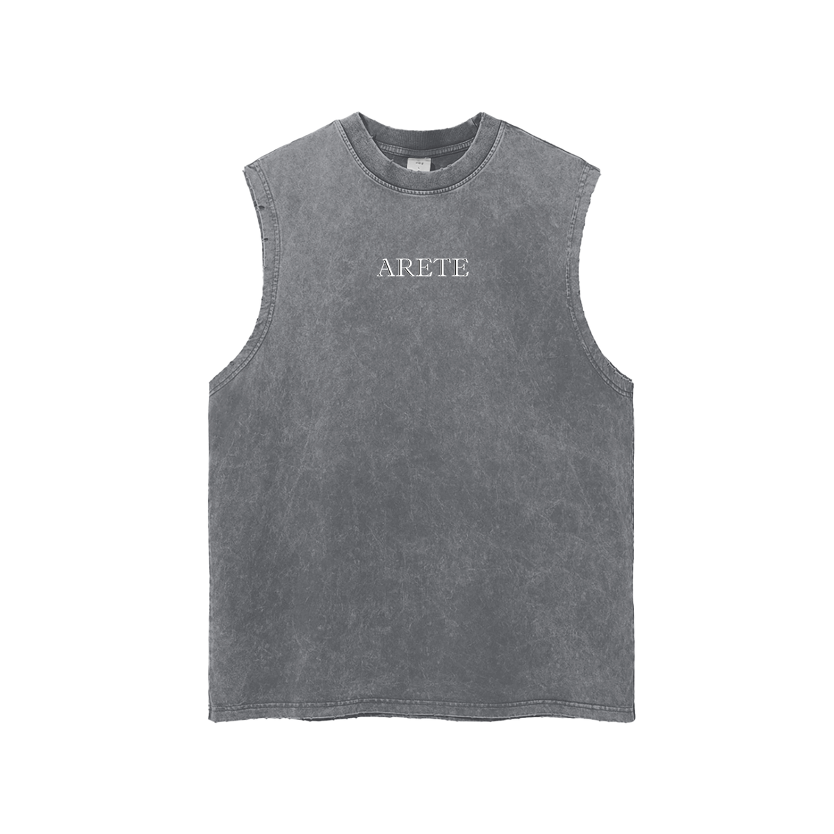 D'arce Choke Beige Text Tank Top - ARETE