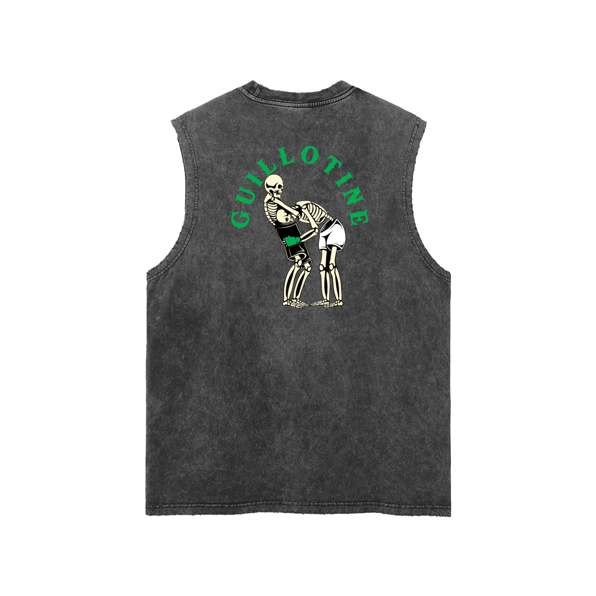 Guillotine Green Text Tank Top - ARETE