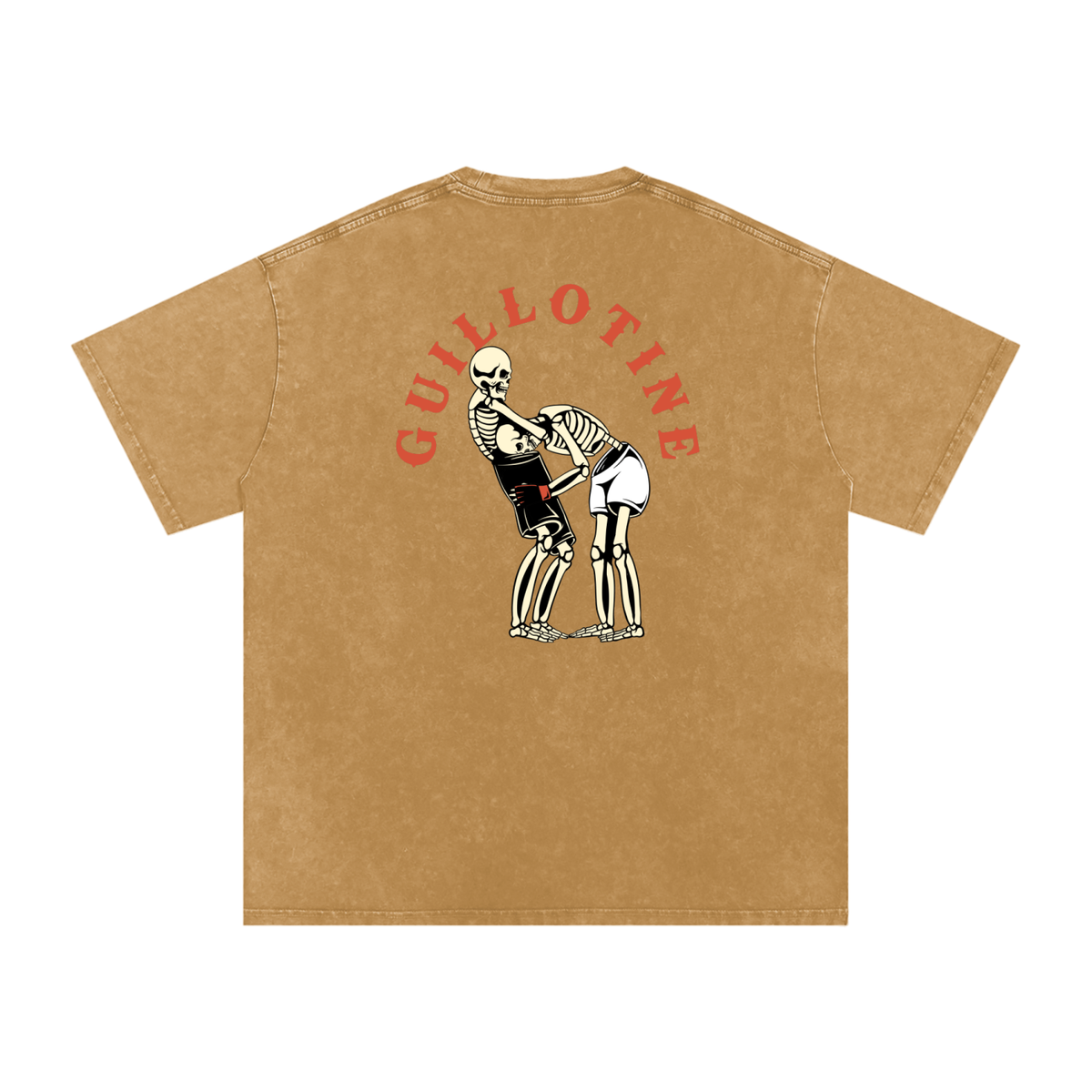 NEW - Guillotine Red Text T-Shirt - ARETE