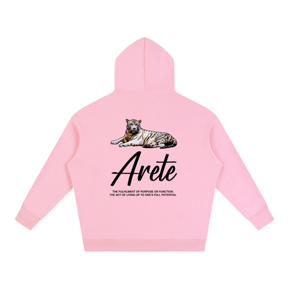 New - Signature Black Text Hoodie - ARETE